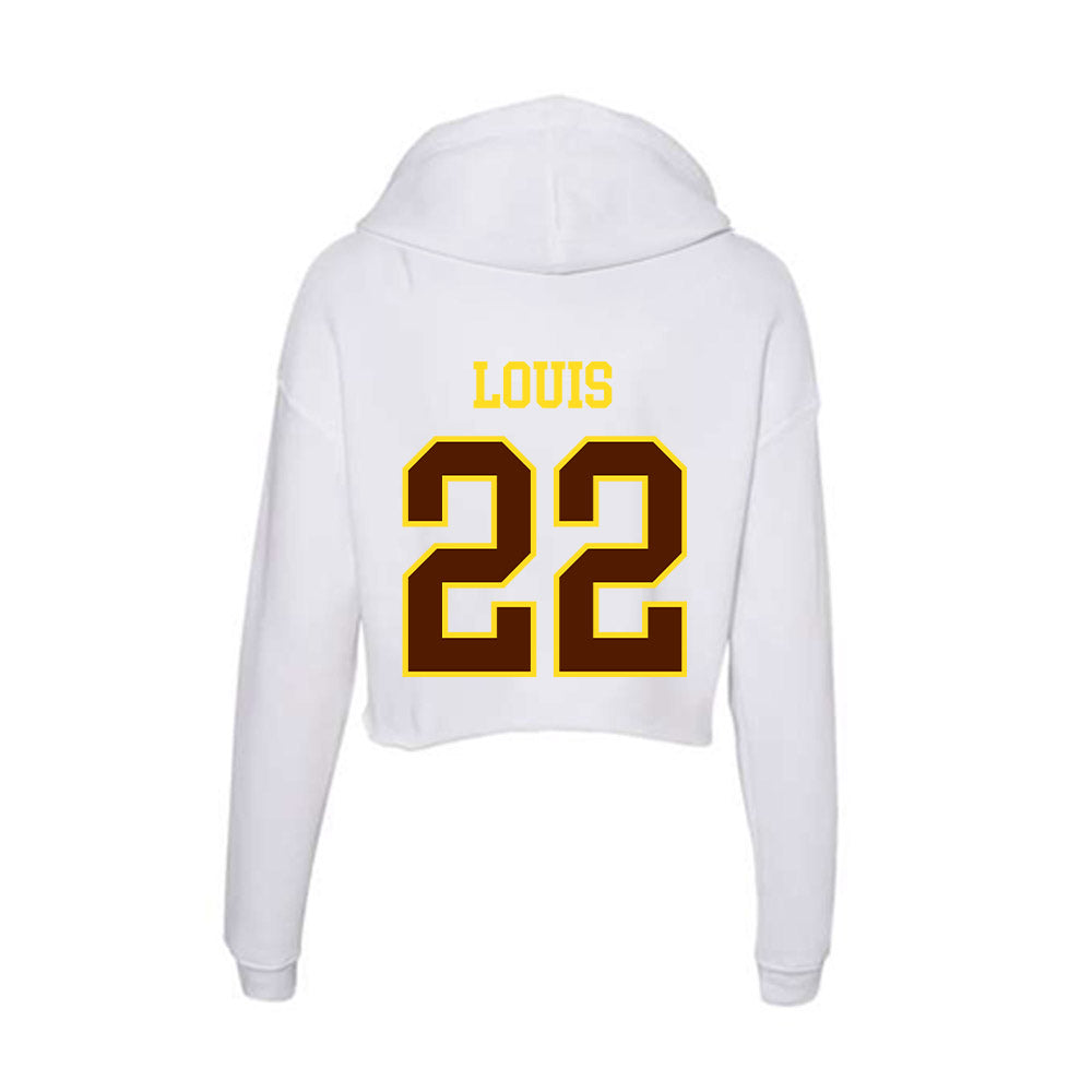 Western Michigan - NCAA Football : Amarian Louis - Women's Crop Fleece Hoodie-1