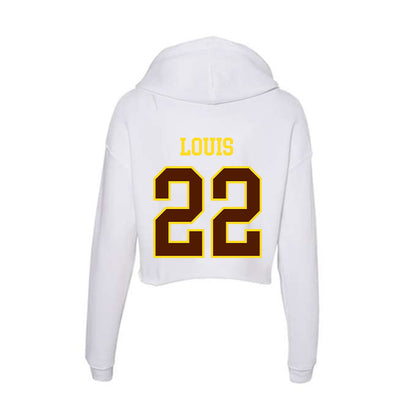 Western Michigan - NCAA Football : Amarian Louis - Women's Crop Fleece Hoodie-1