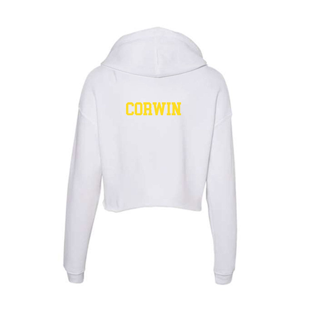 Western Michigan - NCAA Men's Tennis : Oscar Corwin - Women's Crop Fleece Hoodie-1
