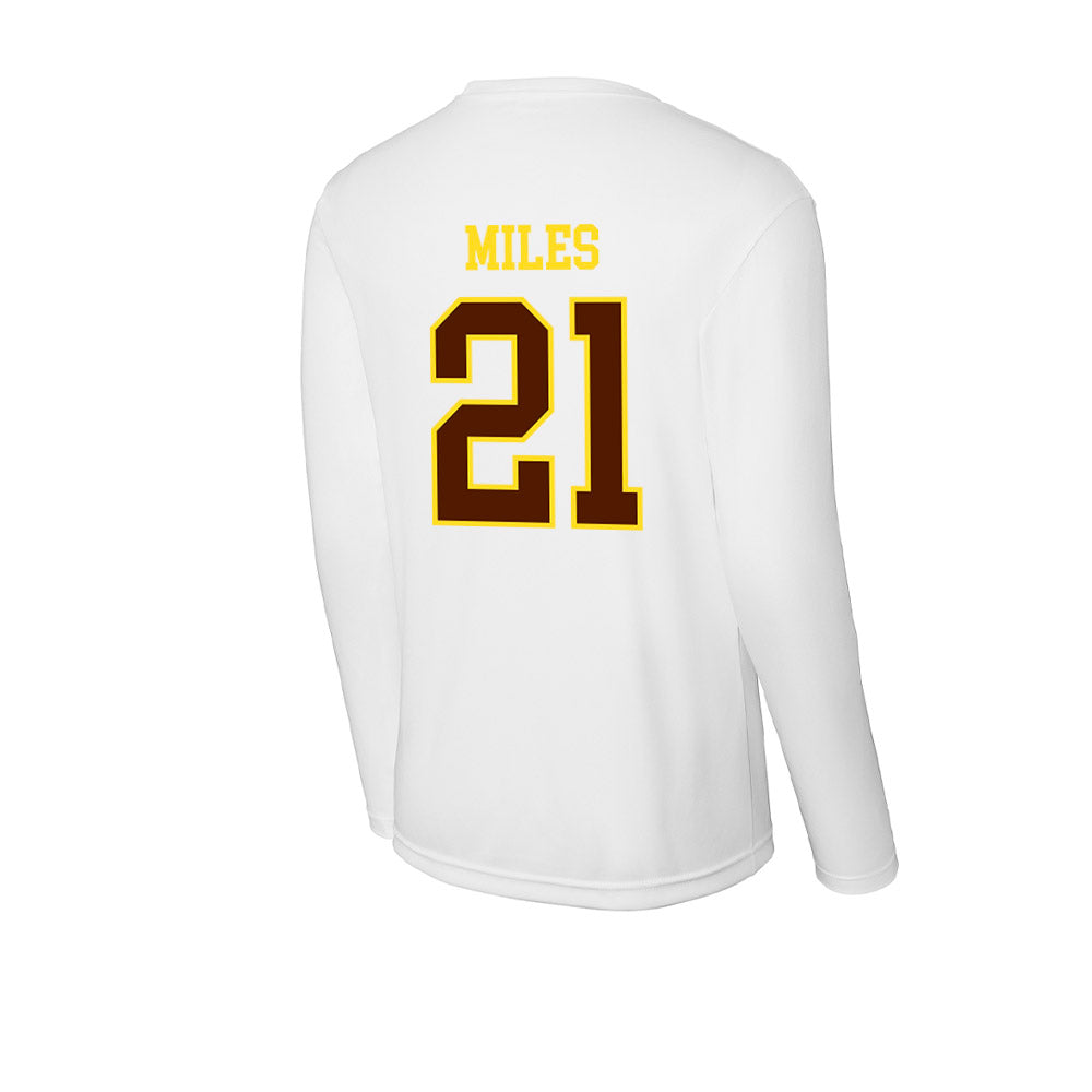 Western Michigan - NCAA Football : CJ Miles - Activewear Long Sleeve T-Shirt-1