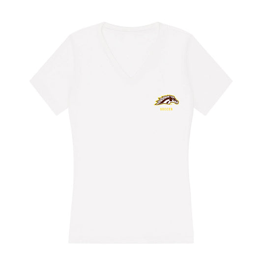 Western Michigan - NCAA Men's Soccer : Alex Rosin - Women's V-Neck T-Shirt-0