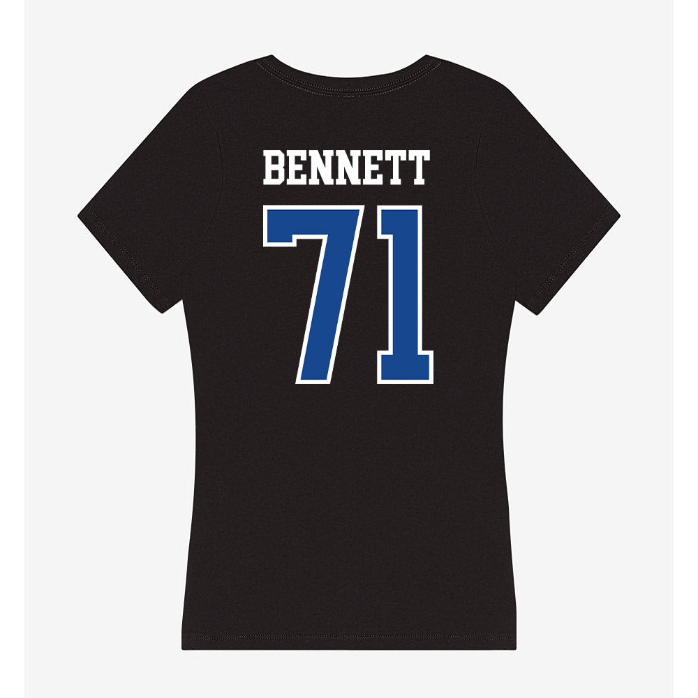 Hampton - NCAA Football : Gavin Bennett - Classic Shersey Women's V-Neck T-Shirt-1