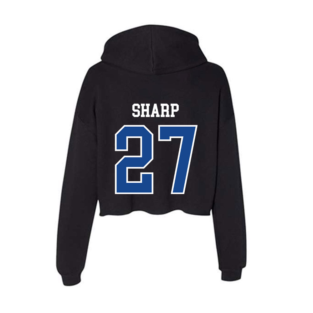 Hampton - NCAA Football : Larrell Sharp - Classic Shersey Women's Crop Fleece Hoodie-1