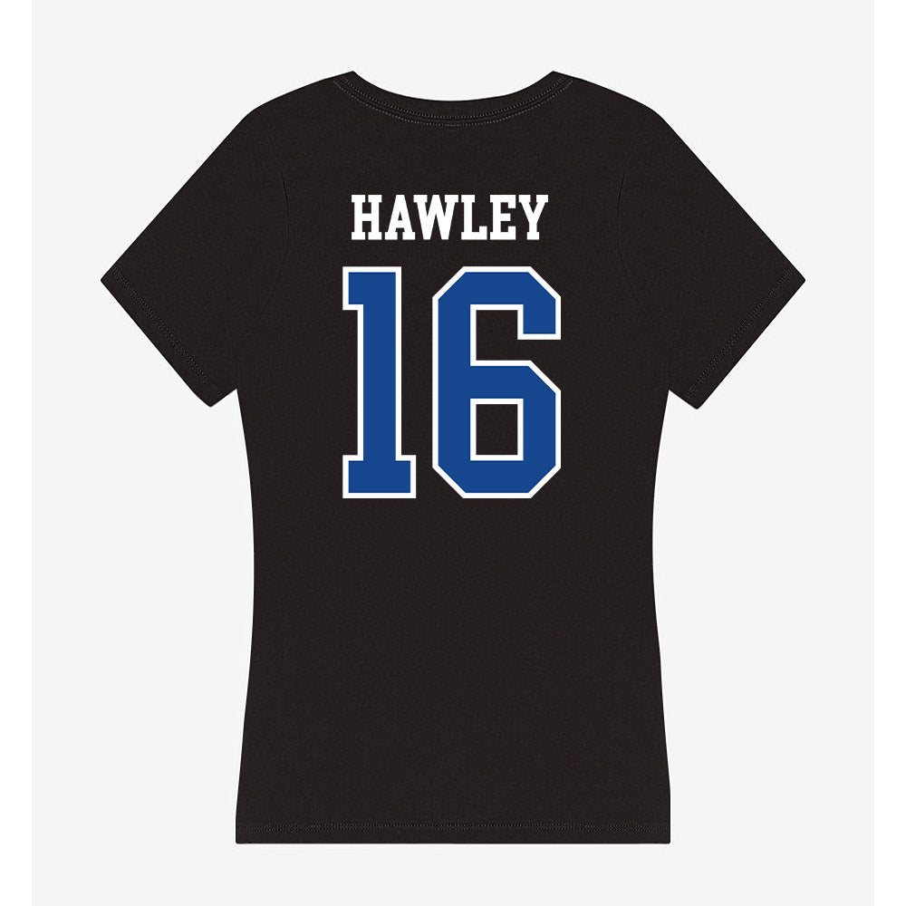 Hampton - NCAA Football : Joshua Hawley - Classic Shersey Women's V-Neck T-Shirt-1
