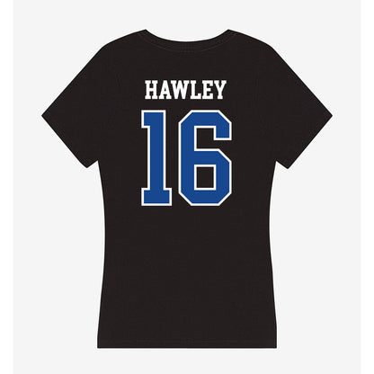 Hampton - NCAA Football : Joshua Hawley - Classic Shersey Women's V-Neck T-Shirt-1