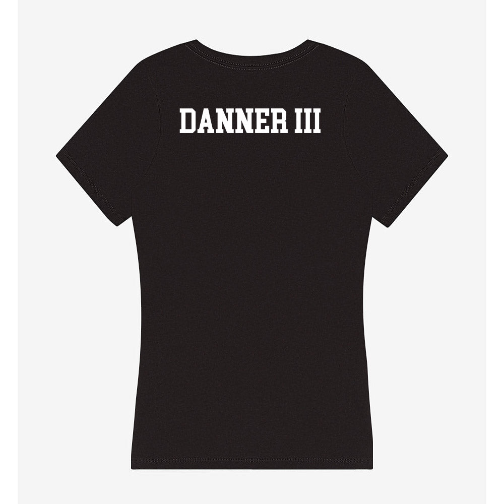Hampton - NCAA Men's Track & Field : Daniel Danner III - Classic Shersey Women's V-Neck T-Shirt-1