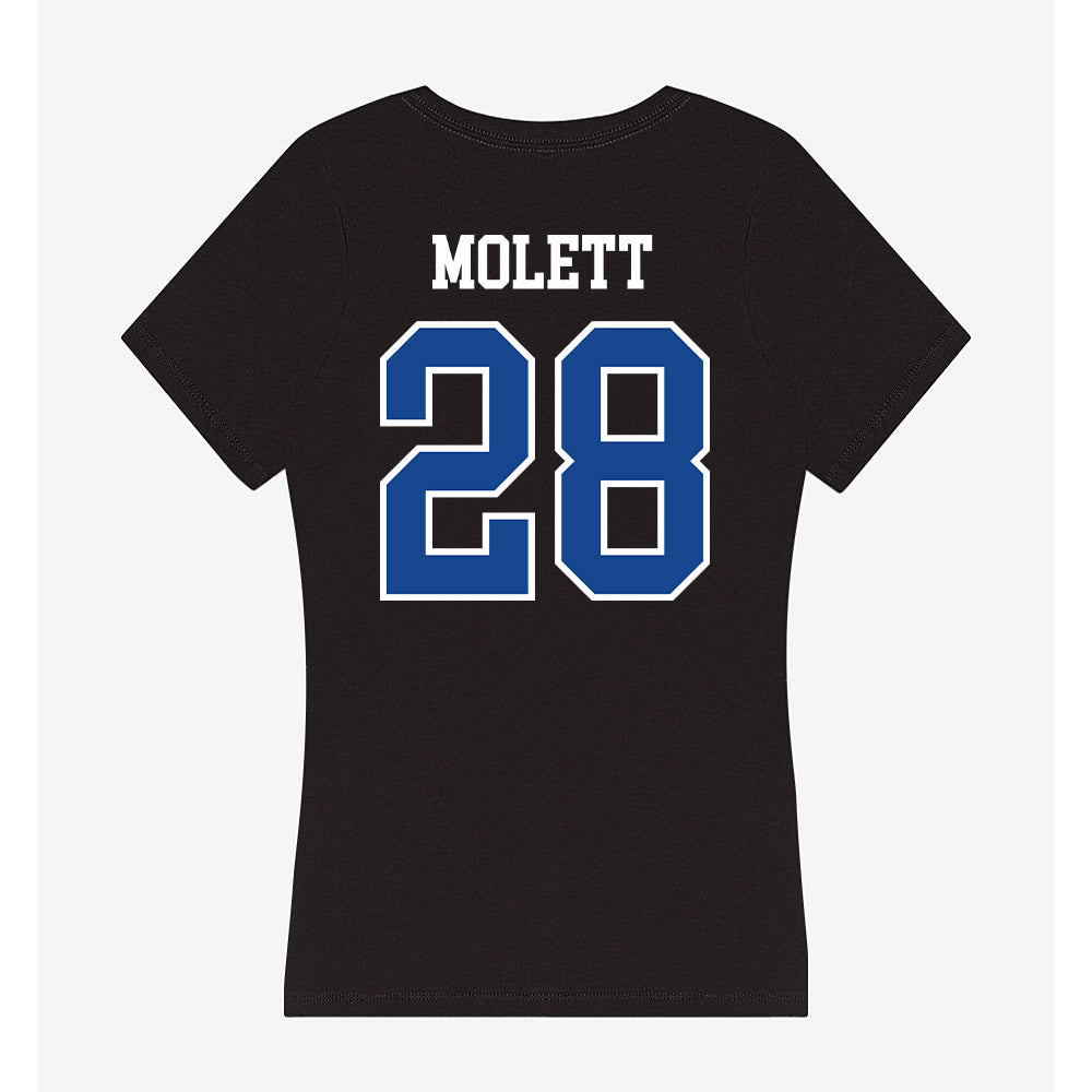 Hampton - NCAA Football : Kyle Molett - Classic Shersey Women's V-Neck T-Shirt-1