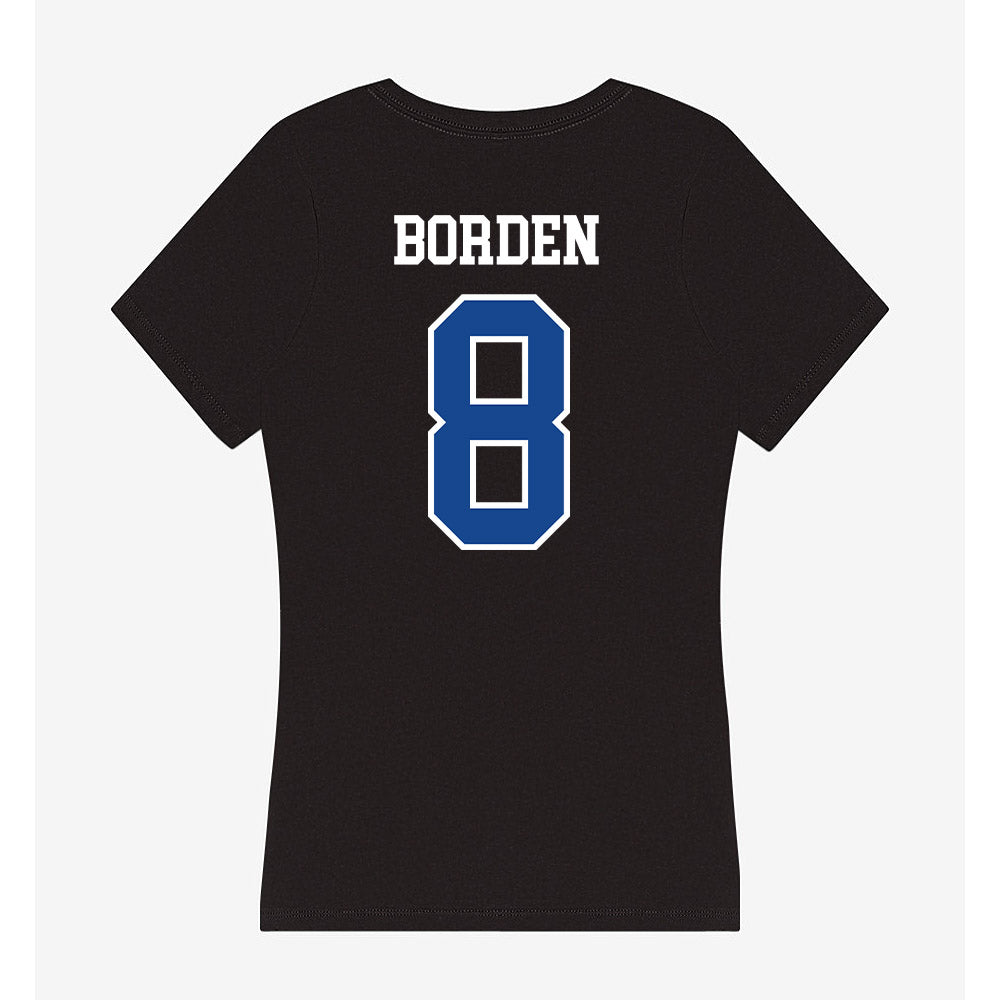 Hampton - NCAA Football : Dedrick Borden - Classic Shersey Women's V-Neck T-Shirt-1