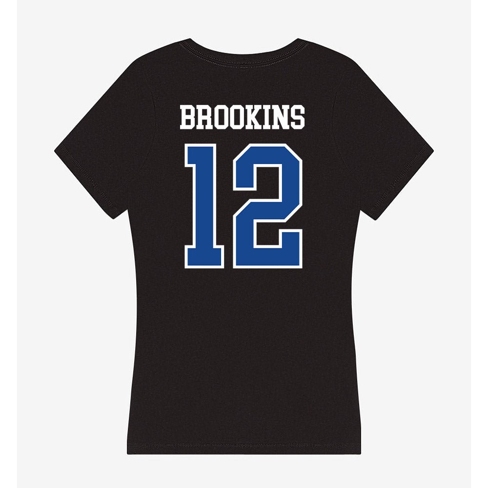 Hampton - NCAA Football : Xavier Brookins - Classic Shersey Women's V-Neck T-Shirt-1
