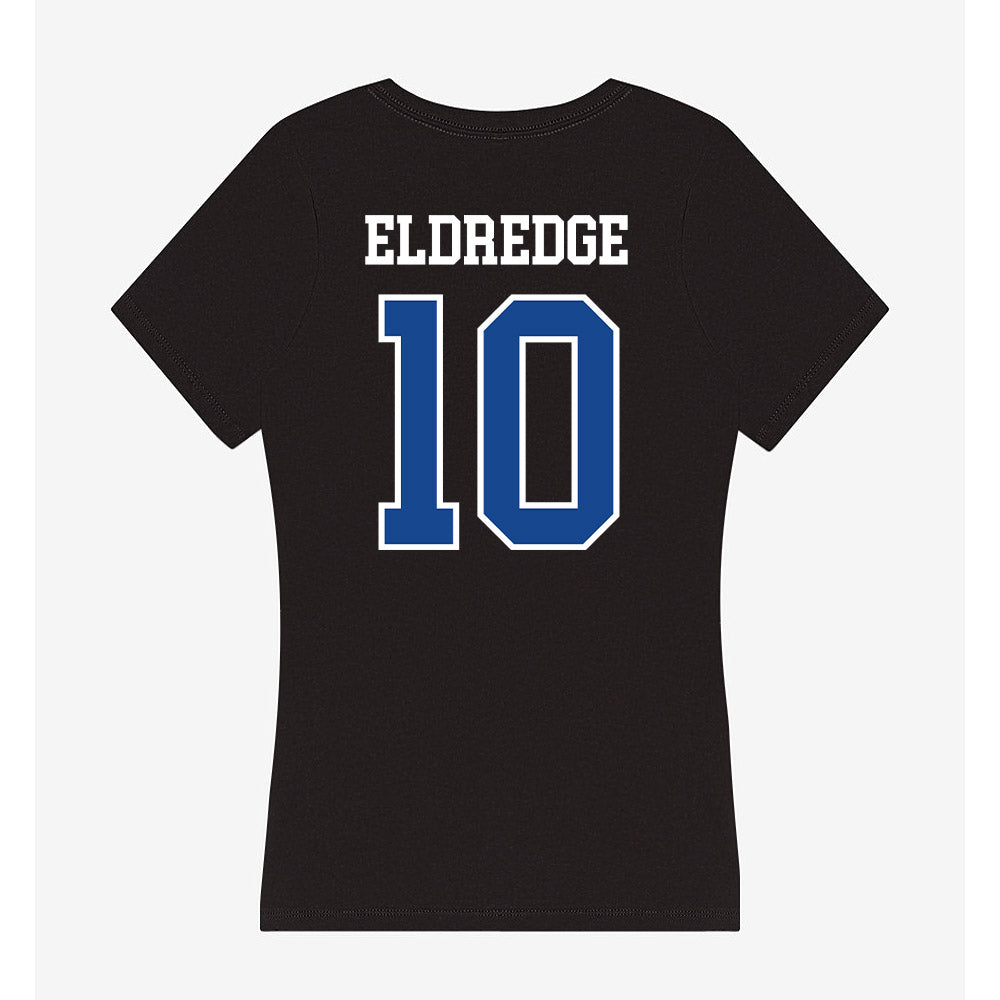 Hampton - NCAA Men's Basketball : Chris Eldredge - Classic Shersey Women's V-Neck T-Shirt-1