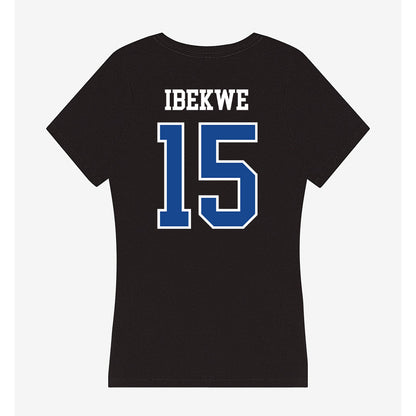 Hampton - NCAA Men's Basketball : Zion Ibekwe - Classic Shersey Women's V-Neck T-Shirt-1