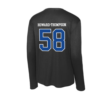 Hampton - NCAA Football : Tyher Howard-Thompson - Classic Shersey Activewear Long Sleeve T-Shirt-1