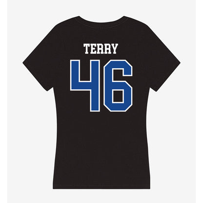 Hampton - NCAA Football : Derien Terry - Classic Shersey Women's V-Neck T-Shirt-1