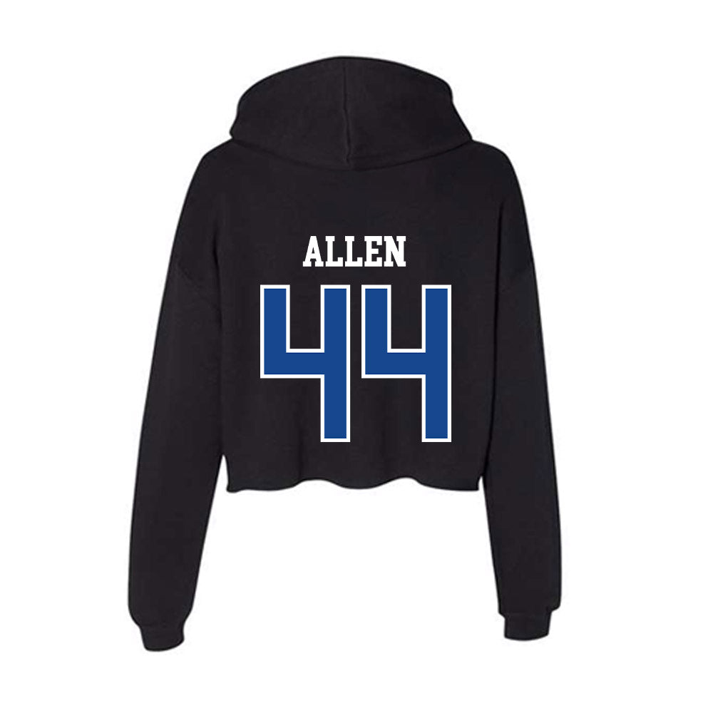 Hampton - NCAA Football : CJ Allen - Classic Shersey Women's Crop Fleece Hooded Sweatshirt-1