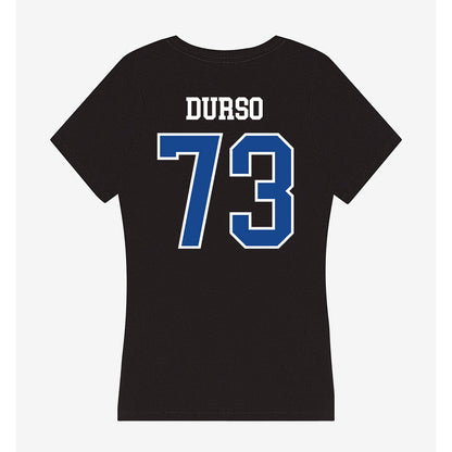 Hampton - NCAA Football : Emery DUrso - Classic Shersey Women's V-Neck T-Shirt-1