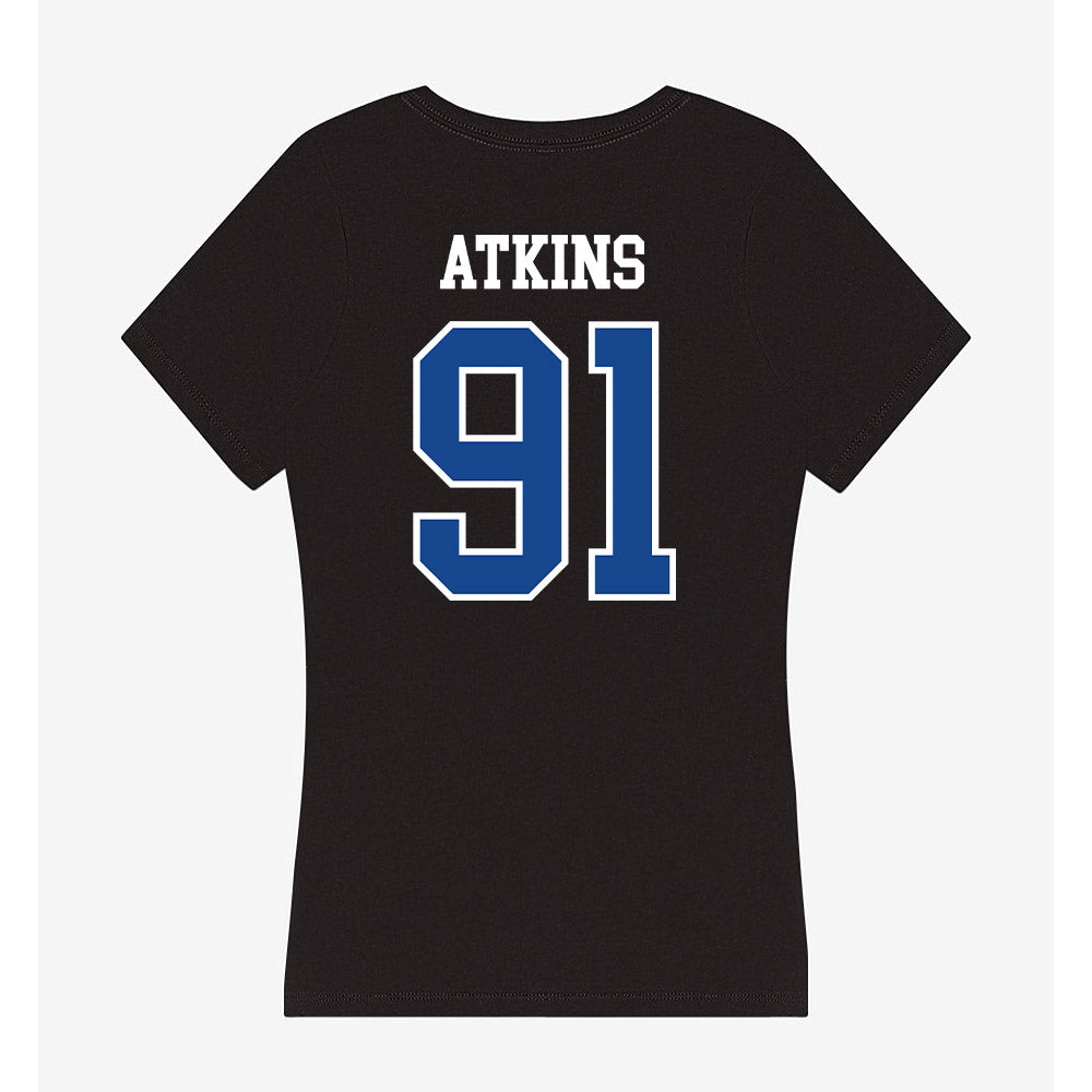 Hampton - NCAA Football : Aaron Atkins - Classic Shersey Women's V-Neck T-Shirt-1