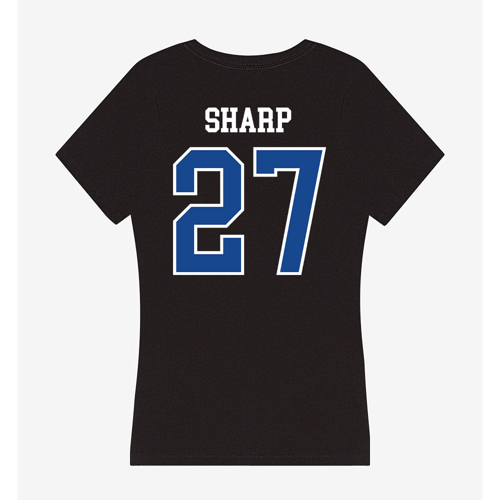 Hampton - NCAA Football : Larrell Sharp - Classic Shersey Women's V-Neck T-Shirt-1