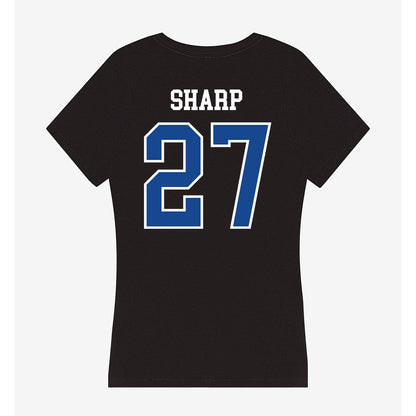 Hampton - NCAA Football : Larrell Sharp - Classic Shersey Women's V-Neck T-Shirt-1