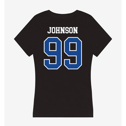 Hampton - NCAA Football : Javen Johnson - Classic Shersey Women's V-Neck T-Shirt-1