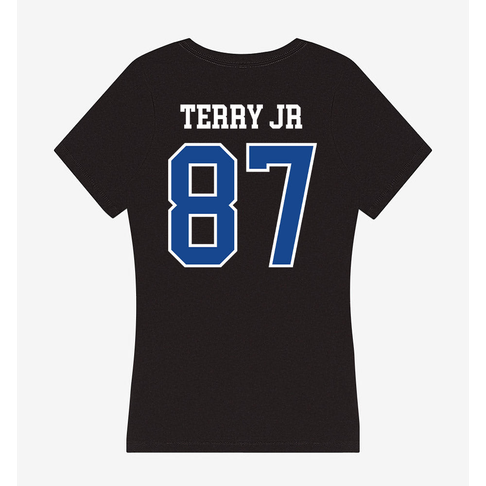 Hampton - NCAA Football : Samuel Terry Jr - Classic Shersey Women's V-Neck T-Shirt-1