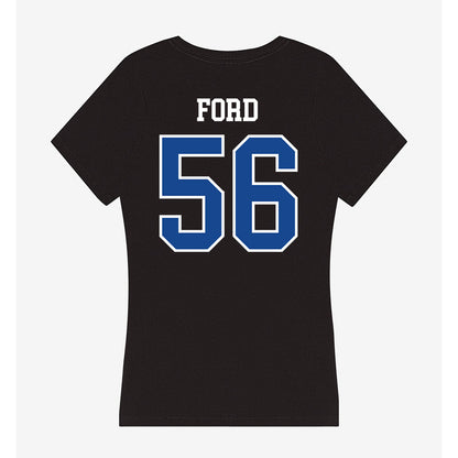 Hampton - NCAA Football : Jackson Ford - Classic Shersey Women's V-Neck T-Shirt-1