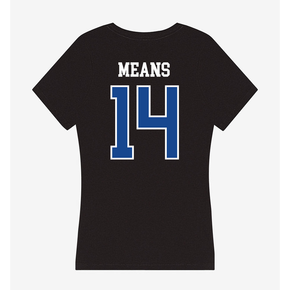 Hampton - NCAA Football : Nare Means - Classic Shersey Women's V-Neck T-Shirt-1