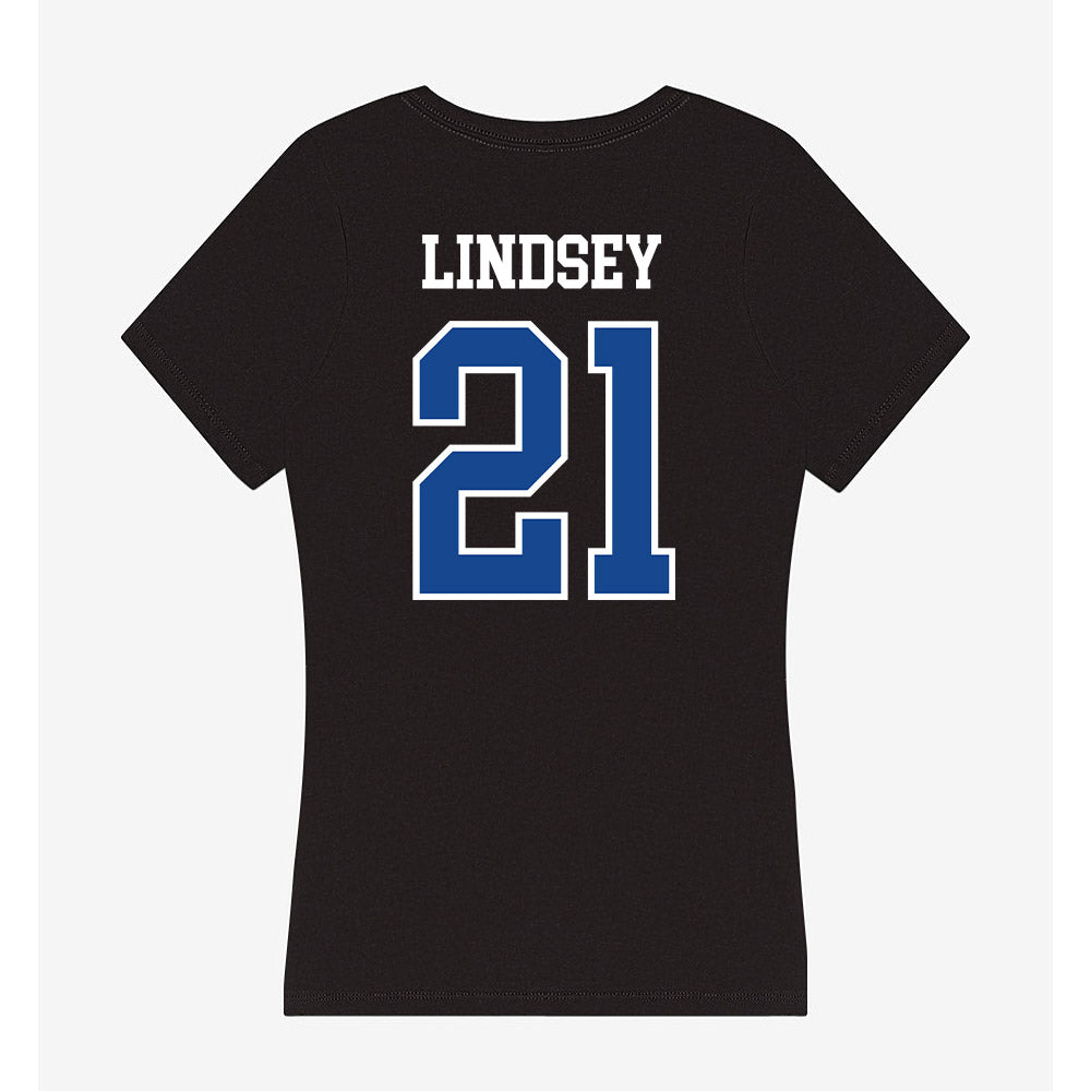 Hampton - NCAA Football : JaSean Lindsey - Classic Shersey Women's V-Neck T-Shirt-1