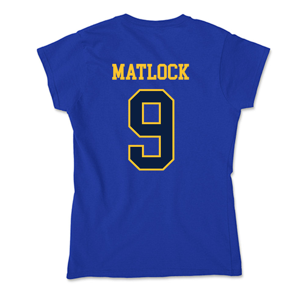 East Tennessee State - NCAA Baseball : Luke Matlock - Soft Style Women’s T-Shirt-1