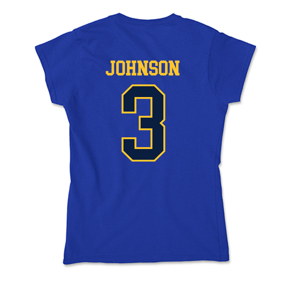 East Tennessee State - NCAA Football : Jarvis Johnson - Soft Style Women’s T-Shirt-1