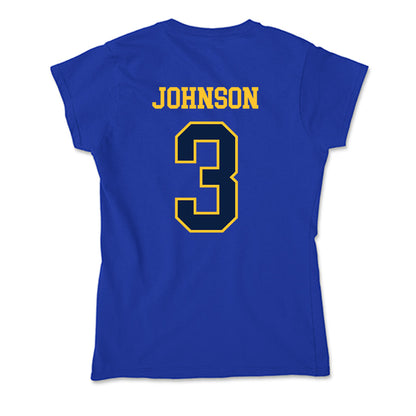 East Tennessee State - NCAA Football : Jarvis Johnson - Soft Style Women’s T-Shirt-1