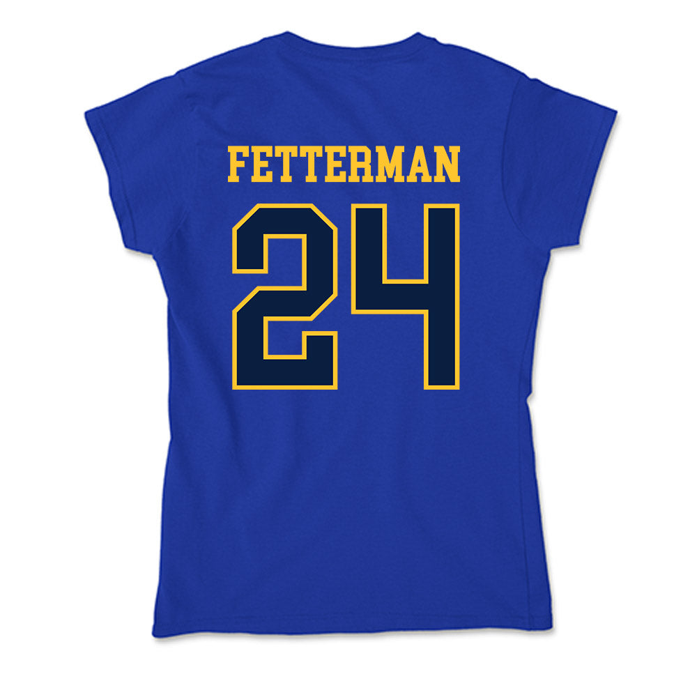 East Tennessee State - NCAA Baseball : Tyler Fetterman - Soft Style Women’s T-Shirt-1