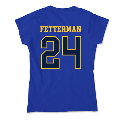 East Tennessee State - NCAA Baseball : Tyler Fetterman - Soft Style Women’s T-Shirt-1