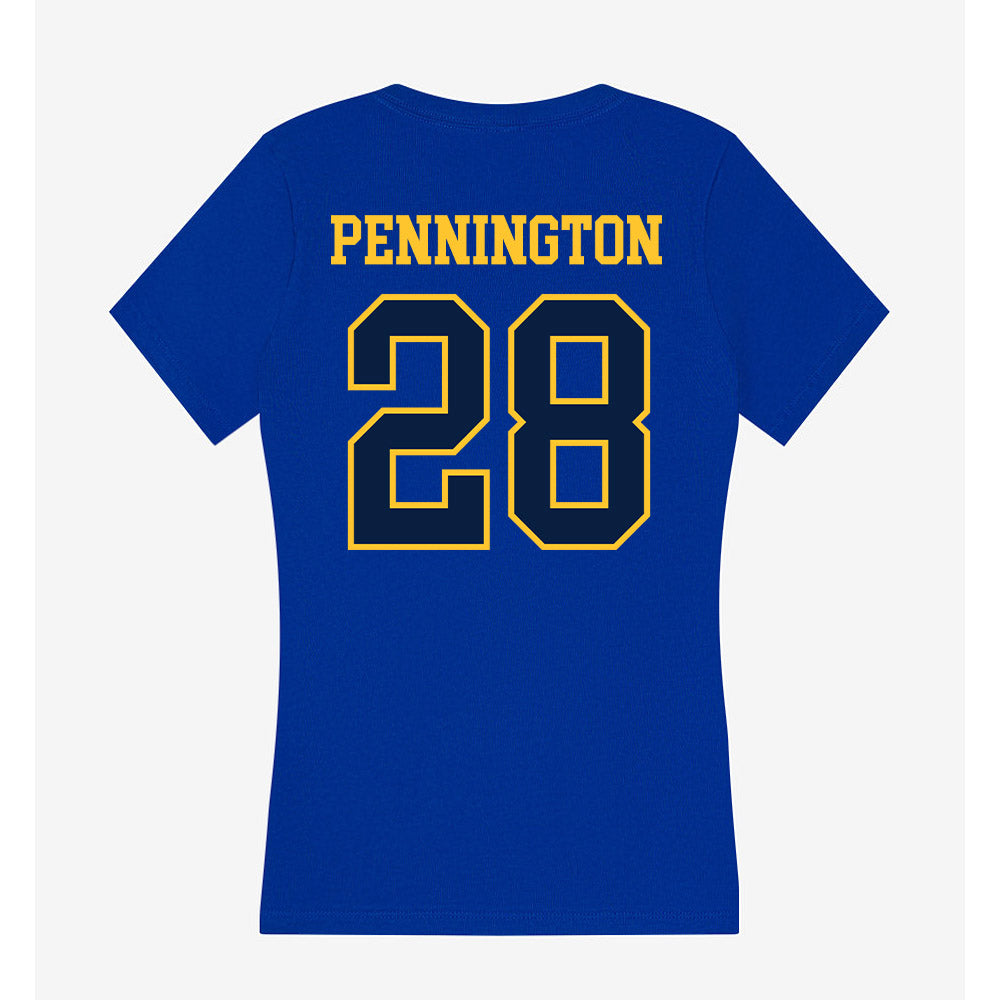 East Tennessee State - NCAA Softball : Catlin Pennington - Women's V-Neck T-Shirt-1