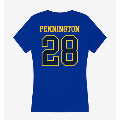 East Tennessee State - NCAA Softball : Catlin Pennington - Women's V-Neck T-Shirt-1