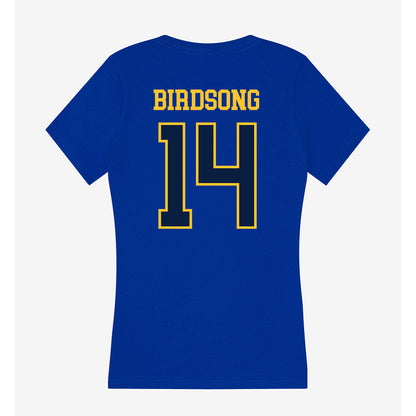 East Tennessee State - NCAA Football : Qua Birdsong - Women's V-Neck T-Shirt-1