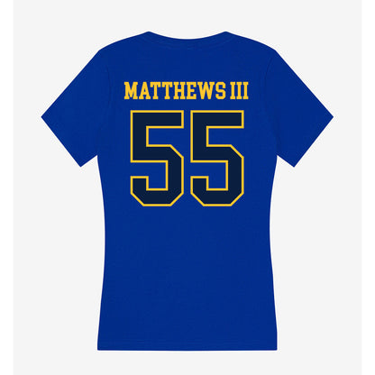 East Tennessee State - NCAA Men's Basketball : Milton Matthews III - Women's V-Neck T-Shirt-1
