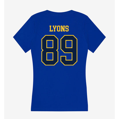 East Tennessee State - NCAA Football : Billy Lyons - Women's V-Neck T-Shirt-1