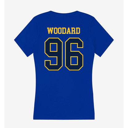 East Tennessee State - NCAA Football : Charles Woodard - Women's V-Neck T-Shirt-1