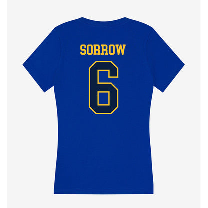 East Tennessee State - NCAA Baseball : Griffin Sorrow - Women's V-Neck T-Shirt-1
