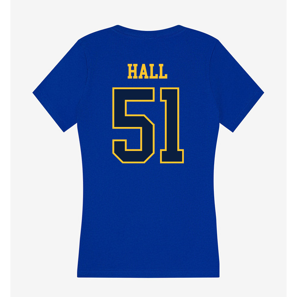 East Tennessee State - NCAA Football : Isaiah Hall - Women's V-Neck T-Shirt-1