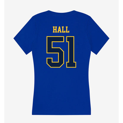 East Tennessee State - NCAA Football : Isaiah Hall - Women's V-Neck T-Shirt-1