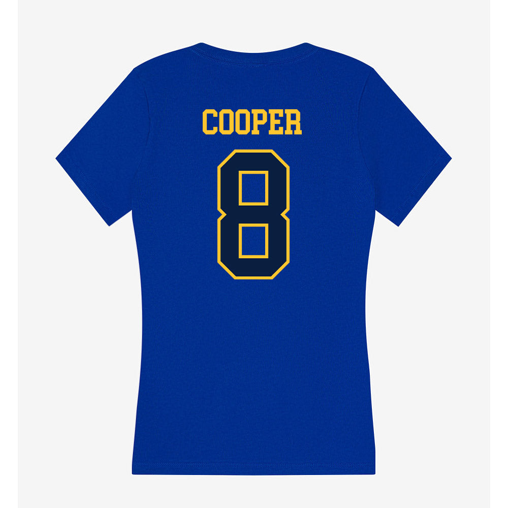 East Tennessee State - NCAA Football : Caleb Cooper - Women's V-Neck T-Shirt-1