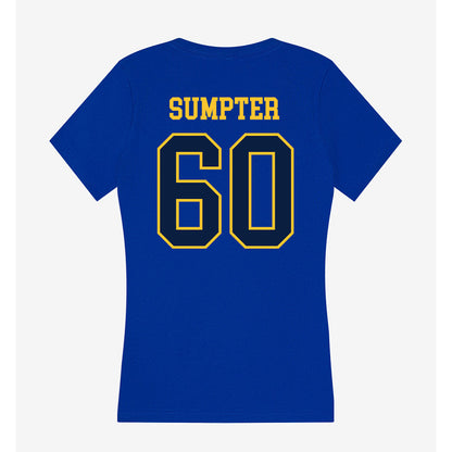 East Tennessee State - NCAA Football : Micah Sumpter - Women's V-Neck T-Shirt-1