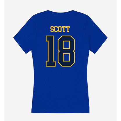East Tennessee State - NCAA Football : Jayden Scott - Women's V-Neck T-Shirt-1