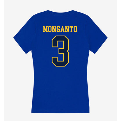 East Tennessee State - NCAA Women's Basketball : SaBreya Monsanto - Women's V-Neck T-Shirt-1