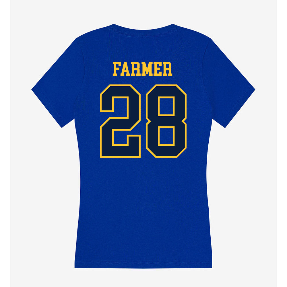 East Tennessee State - NCAA Football : Jamari Farmer - Women's V-Neck T-Shirt-1