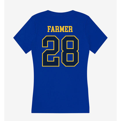 East Tennessee State - NCAA Football : Jamari Farmer - Women's V-Neck T-Shirt-1