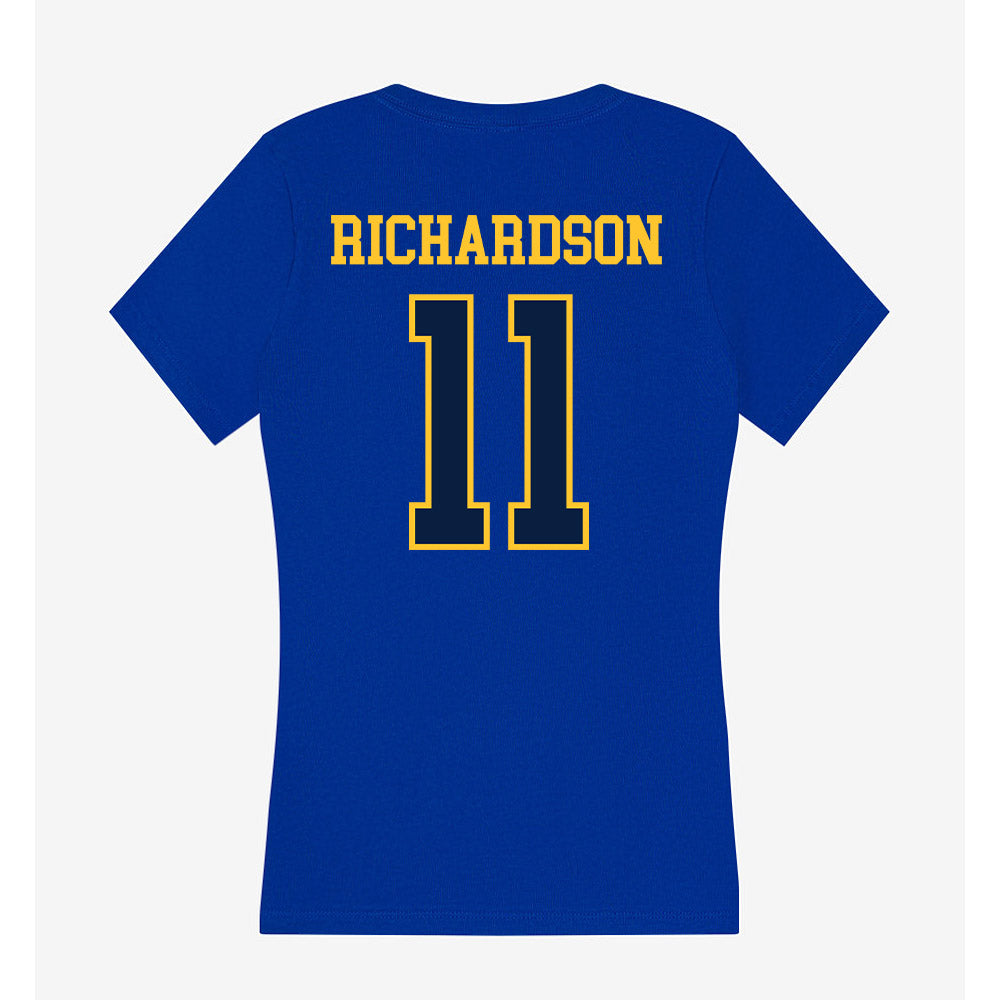 East Tennessee State - NCAA Women's Basketball : Carmen Richardson - Women's V-Neck T-Shirt-1