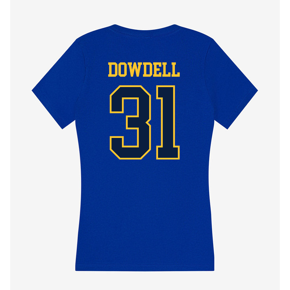 East Tennessee State - NCAA Football : Brycen Dowdell - Women's V-Neck T-Shirt-1