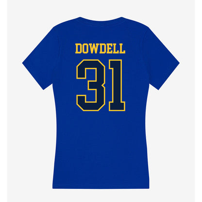 East Tennessee State - NCAA Football : Brycen Dowdell - Women's V-Neck T-Shirt-1